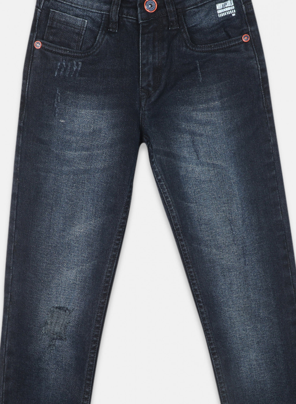 Boys Navy Blue Slim Fit Denim