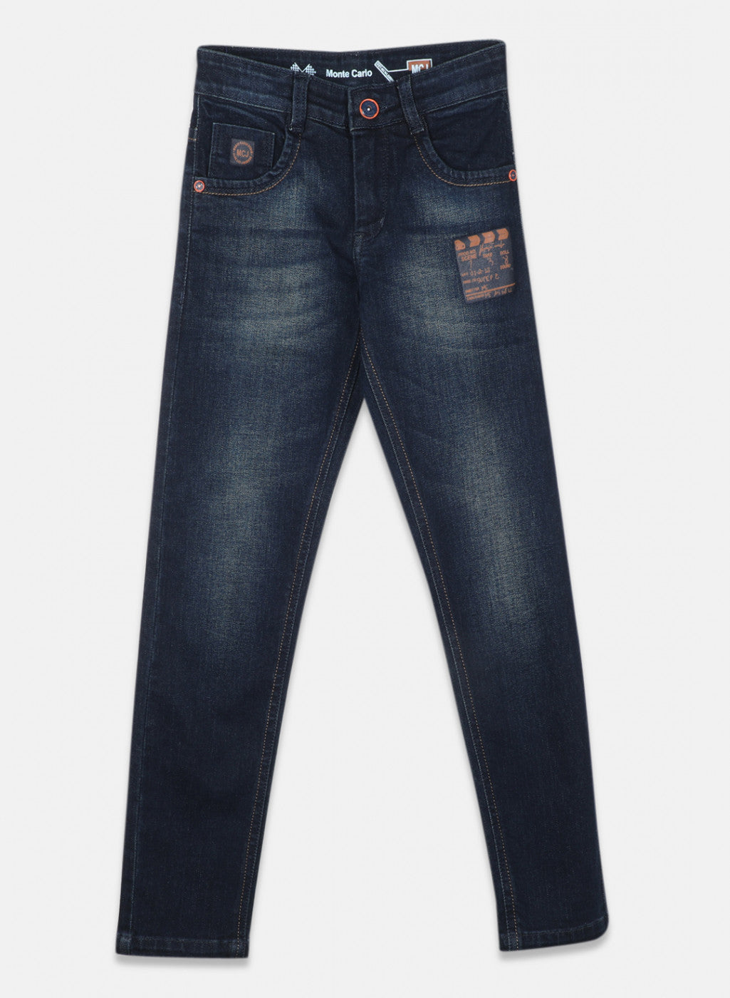 Boys Green Slim Fit Denim