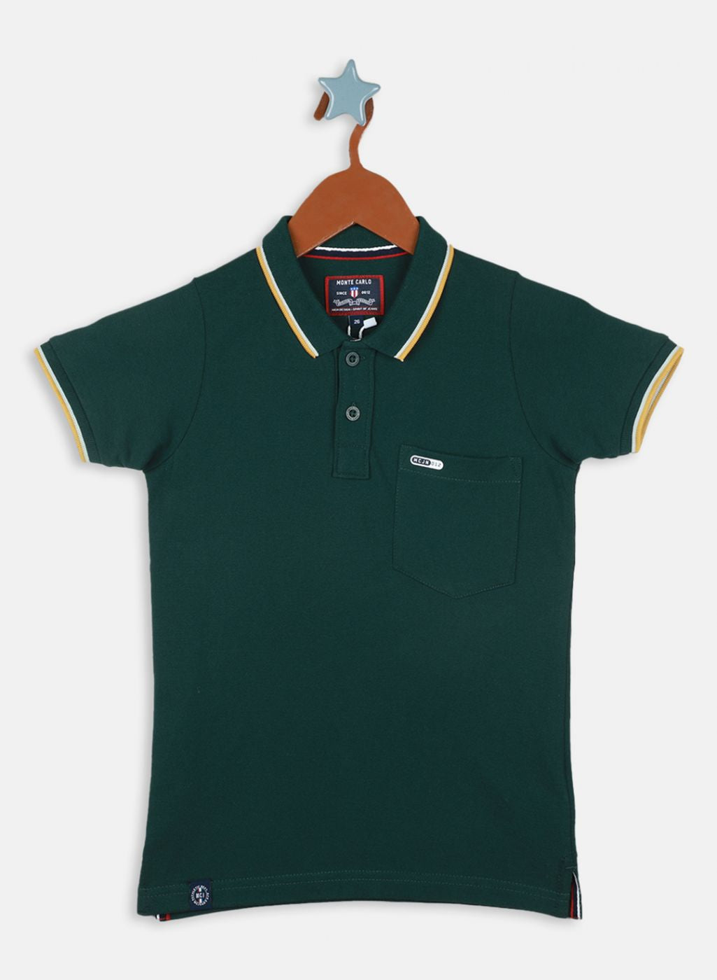 Boys Green Printed T-Shirt