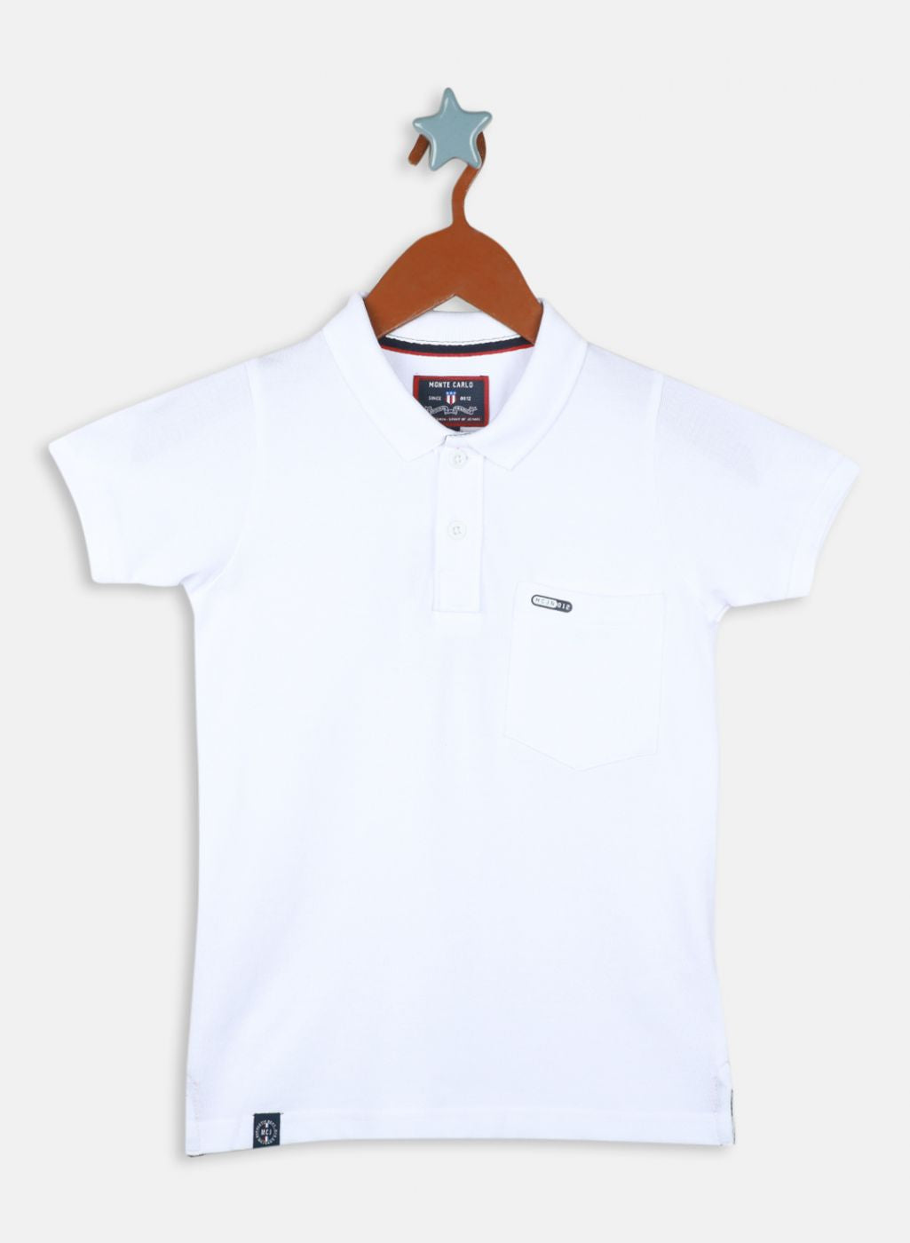 Boys White Printed T-Shirt