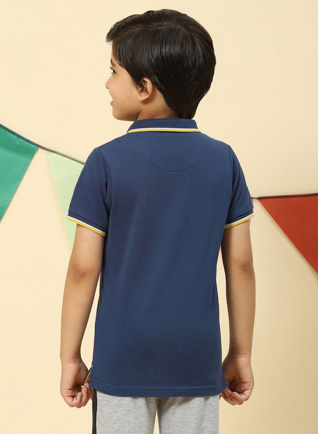 Boys Blue Printed T-Shirt