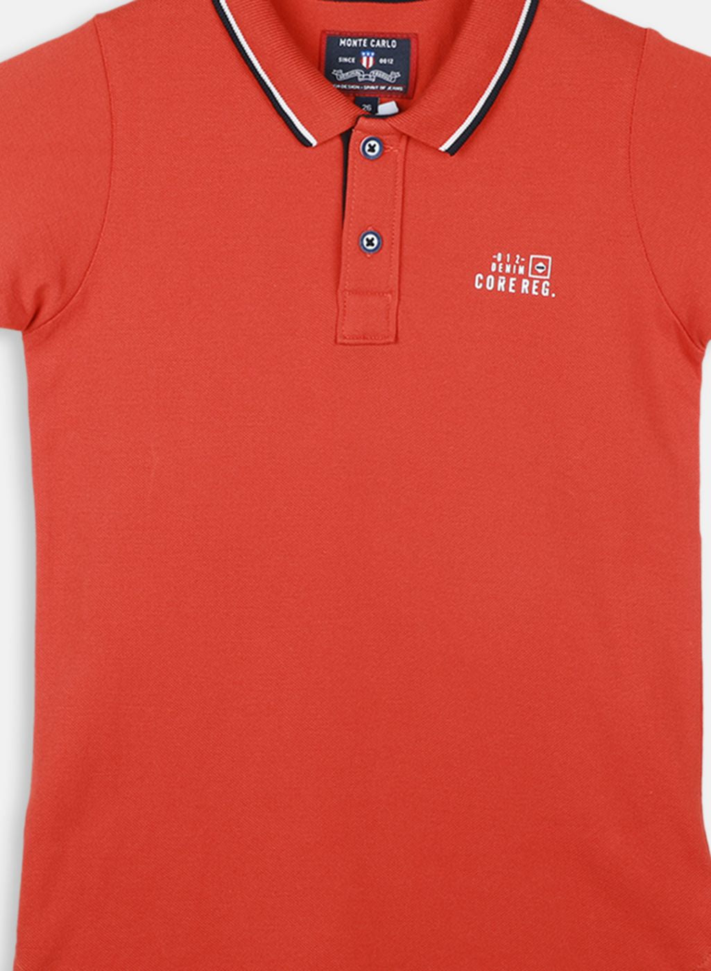 Boys Rust Orange Printed T-Shirt