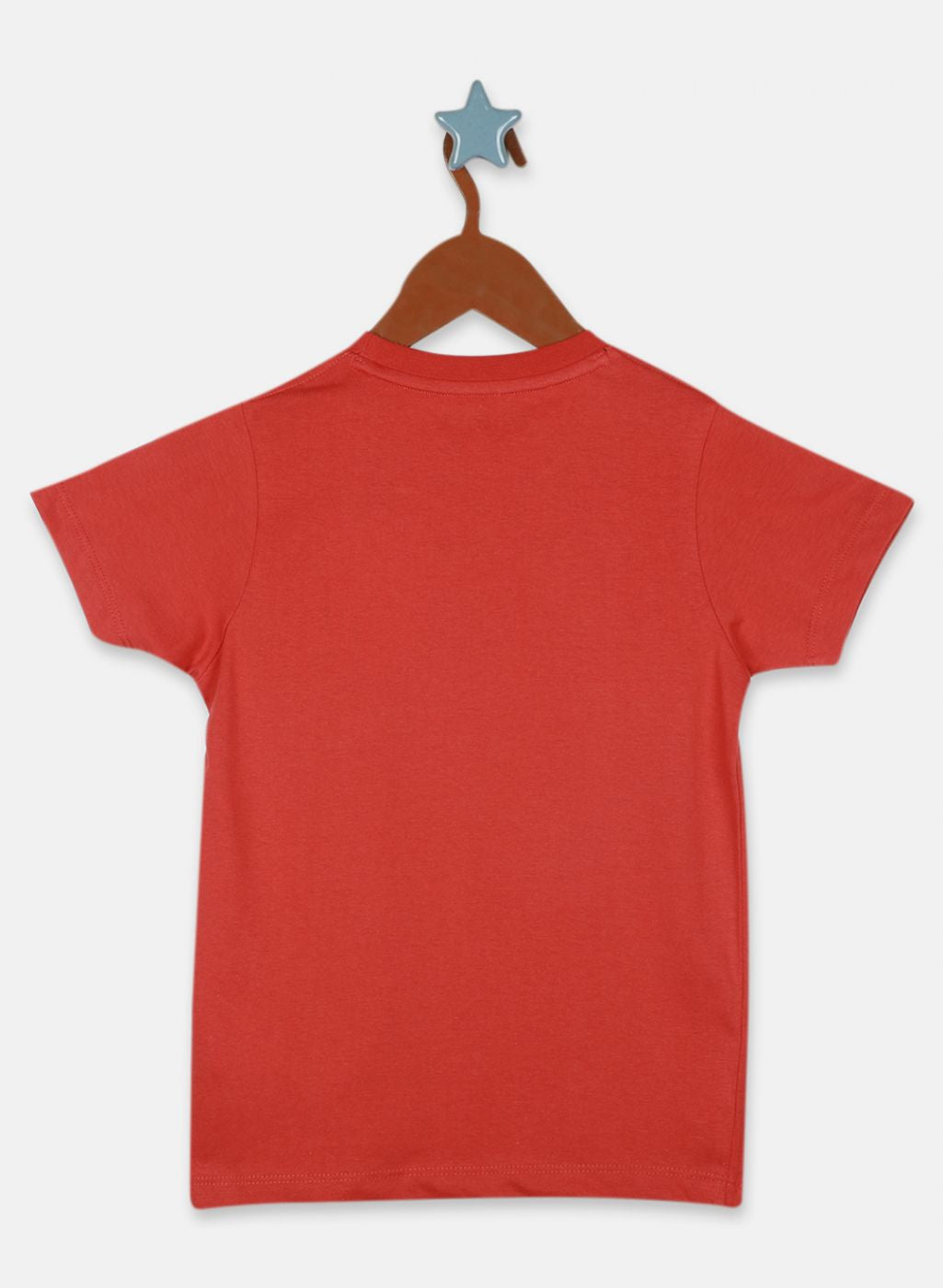 Boys Red Printed T-Shirt
