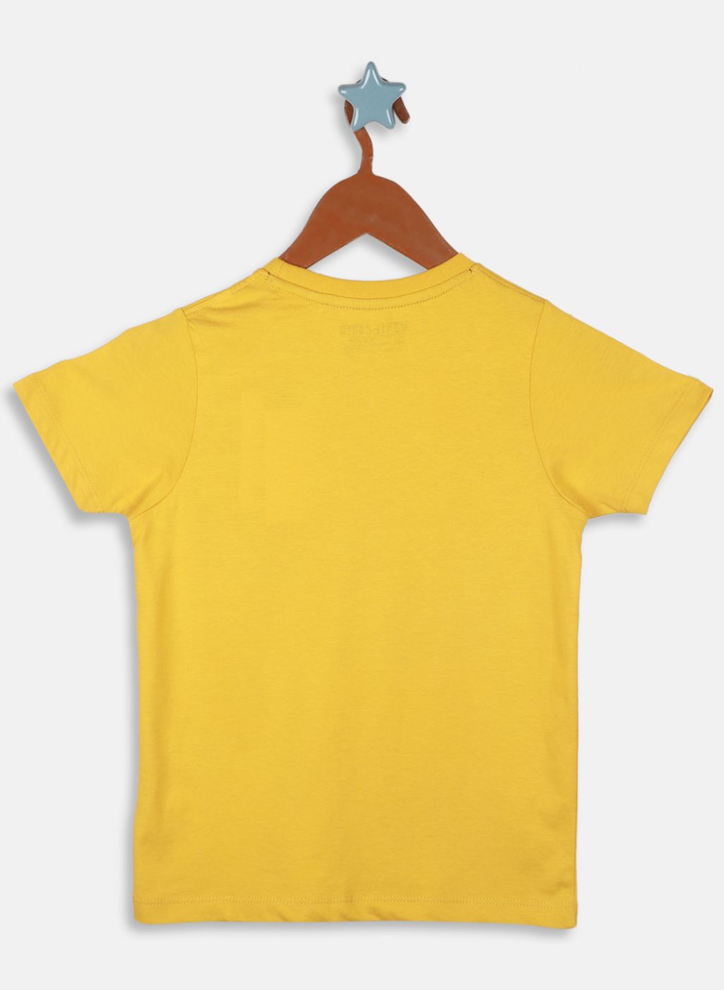 Boys Mustard Printed T-Shirt