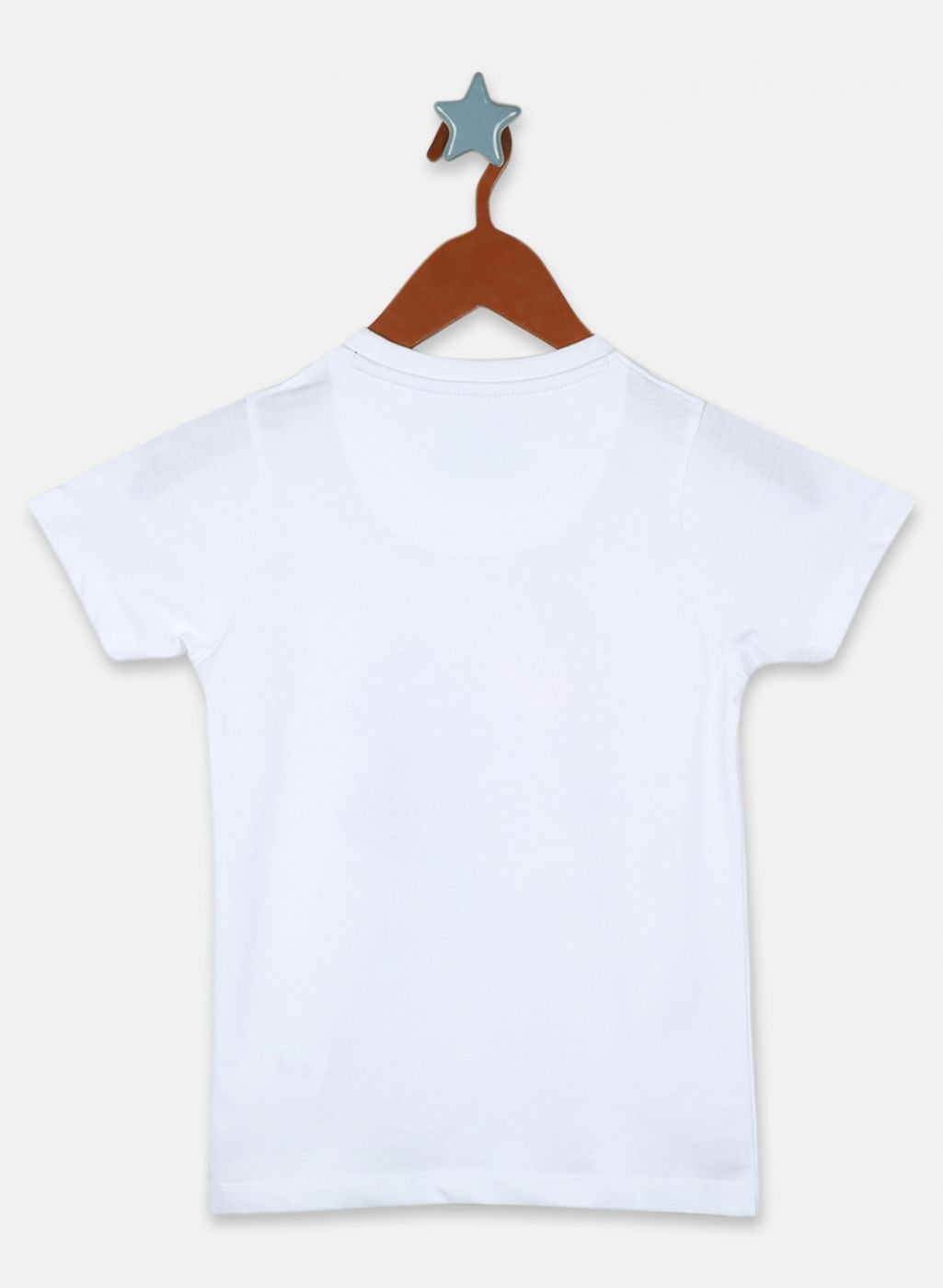 Boys Orange Printed T-Shirt