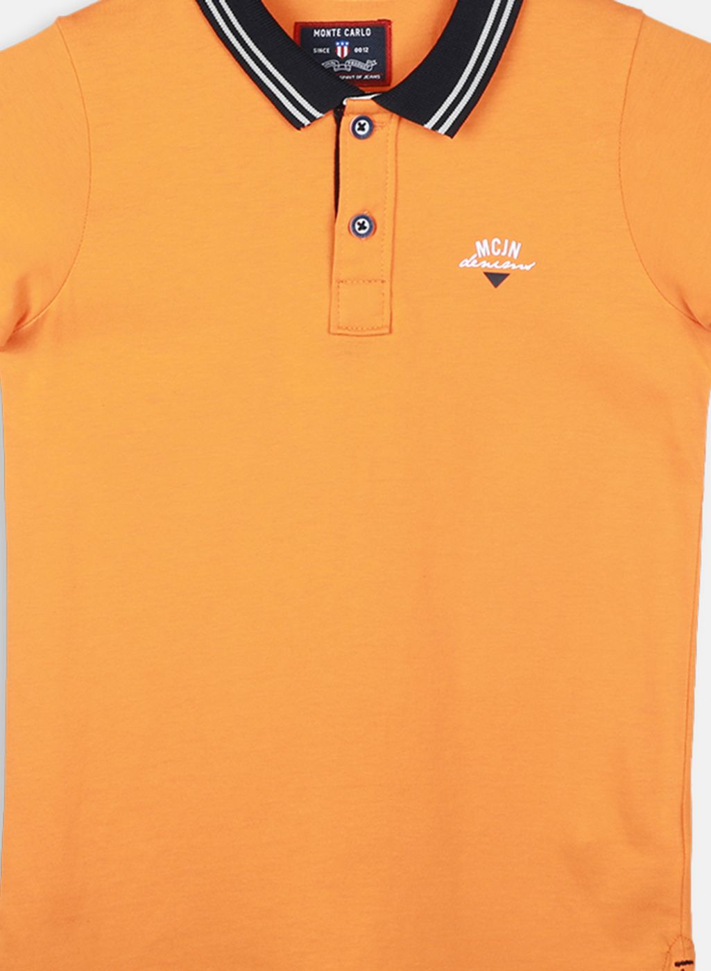 Boys Orange Printed T-Shirt