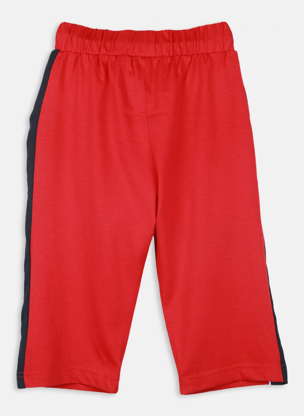 Boys Red Printed Capri