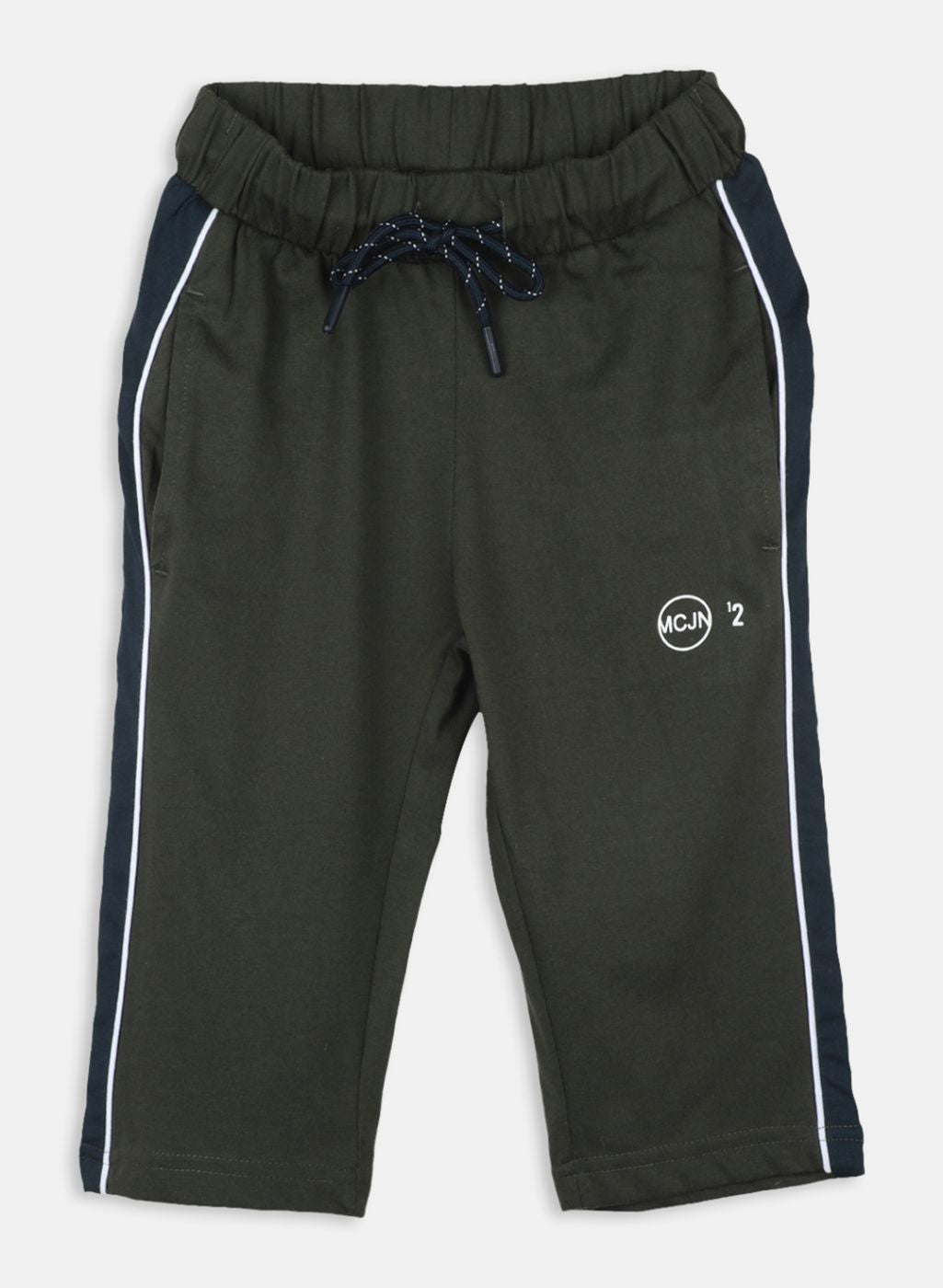 Boys Olive Printed Capri