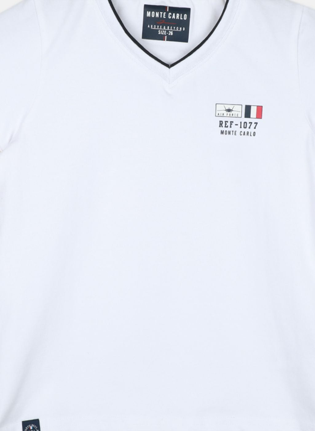 Boys White Printed T-Shirt