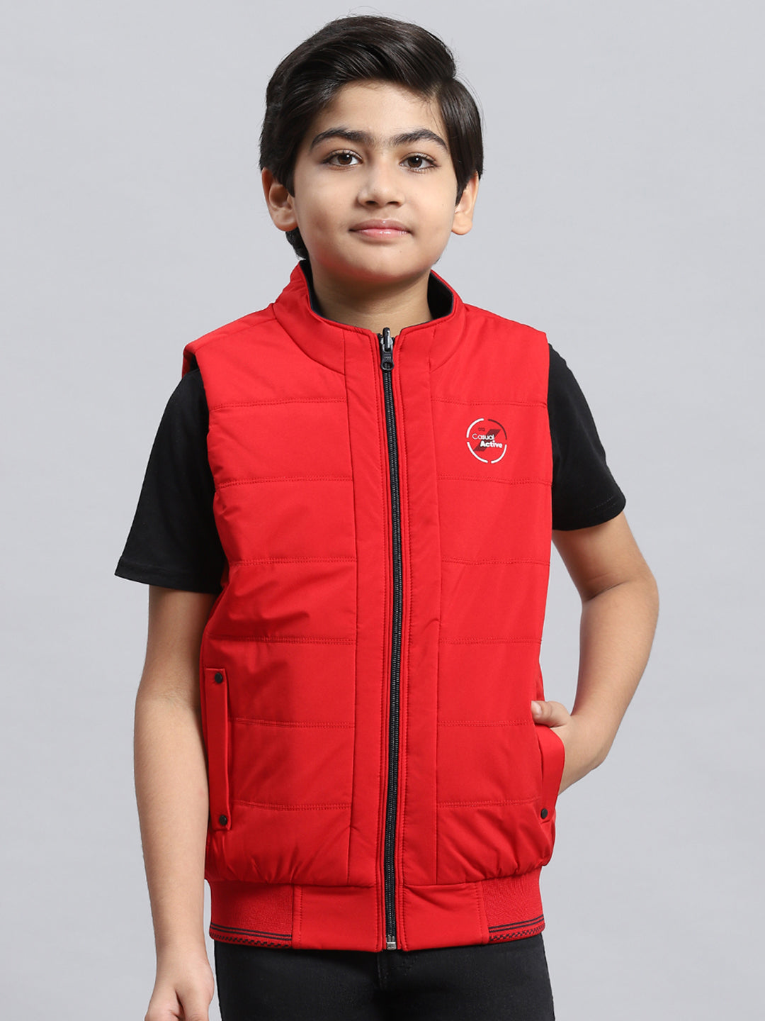 Boys Red & Blue Reversible Jacket