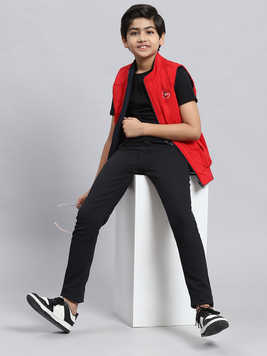 Boys Red & Blue Reversible Jacket