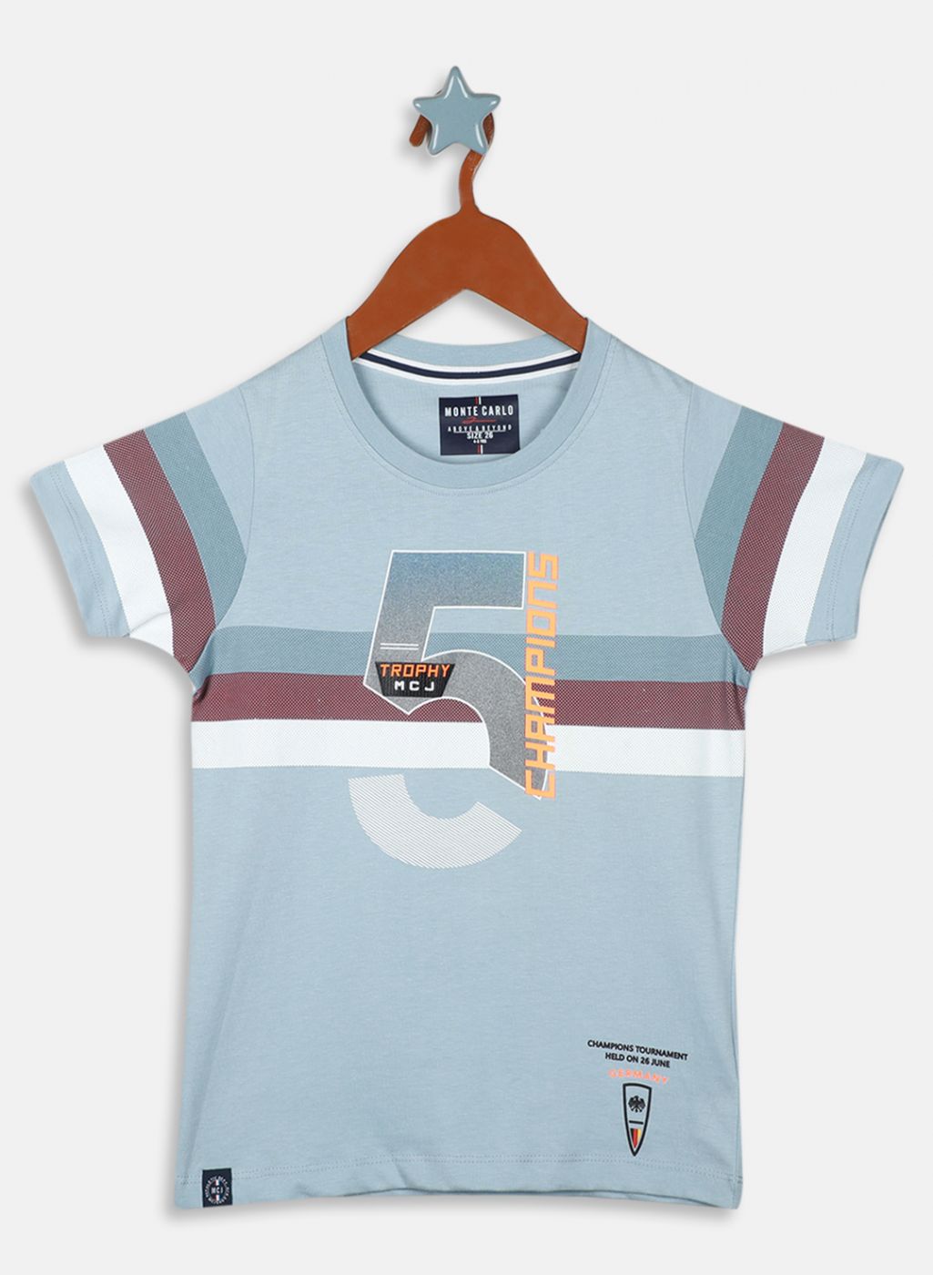 Boys Green Printed T-Shirt