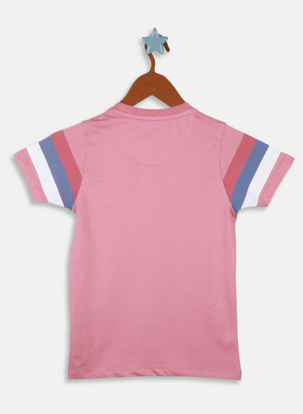 Boys Pink Printed T-Shirt