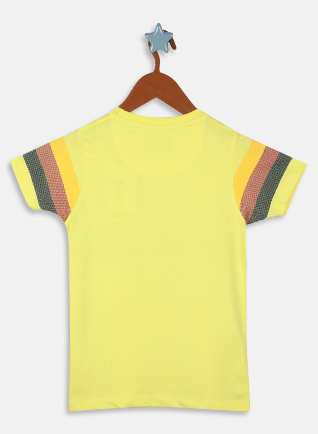 Boys Neon Green Printed T-Shirt