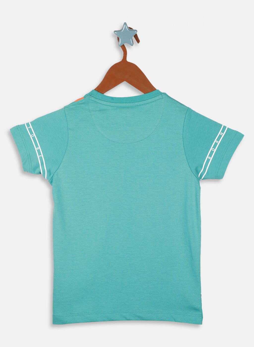 Boys Green Printed T-Shirt