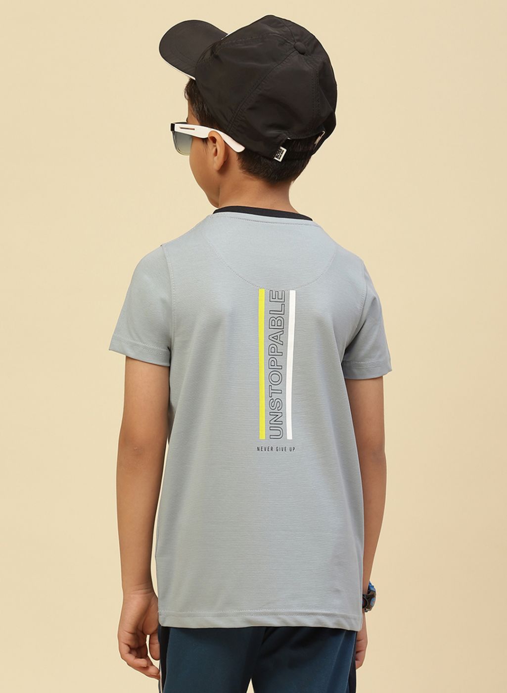 Boys Blue Printed T-Shirt
