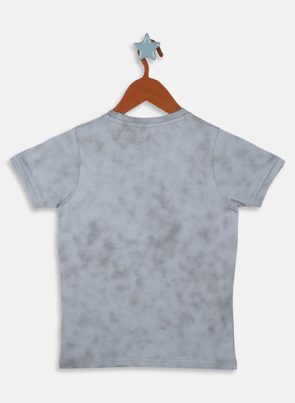 Boys Grey Printed T-Shirt