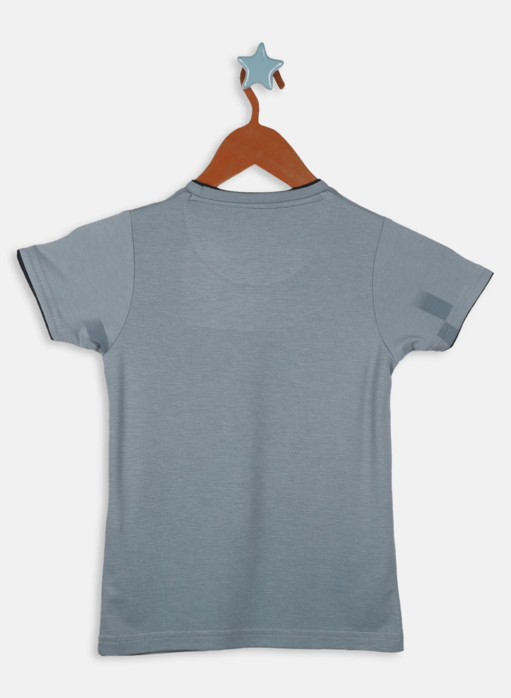 Boys Grey Printed T-Shirt