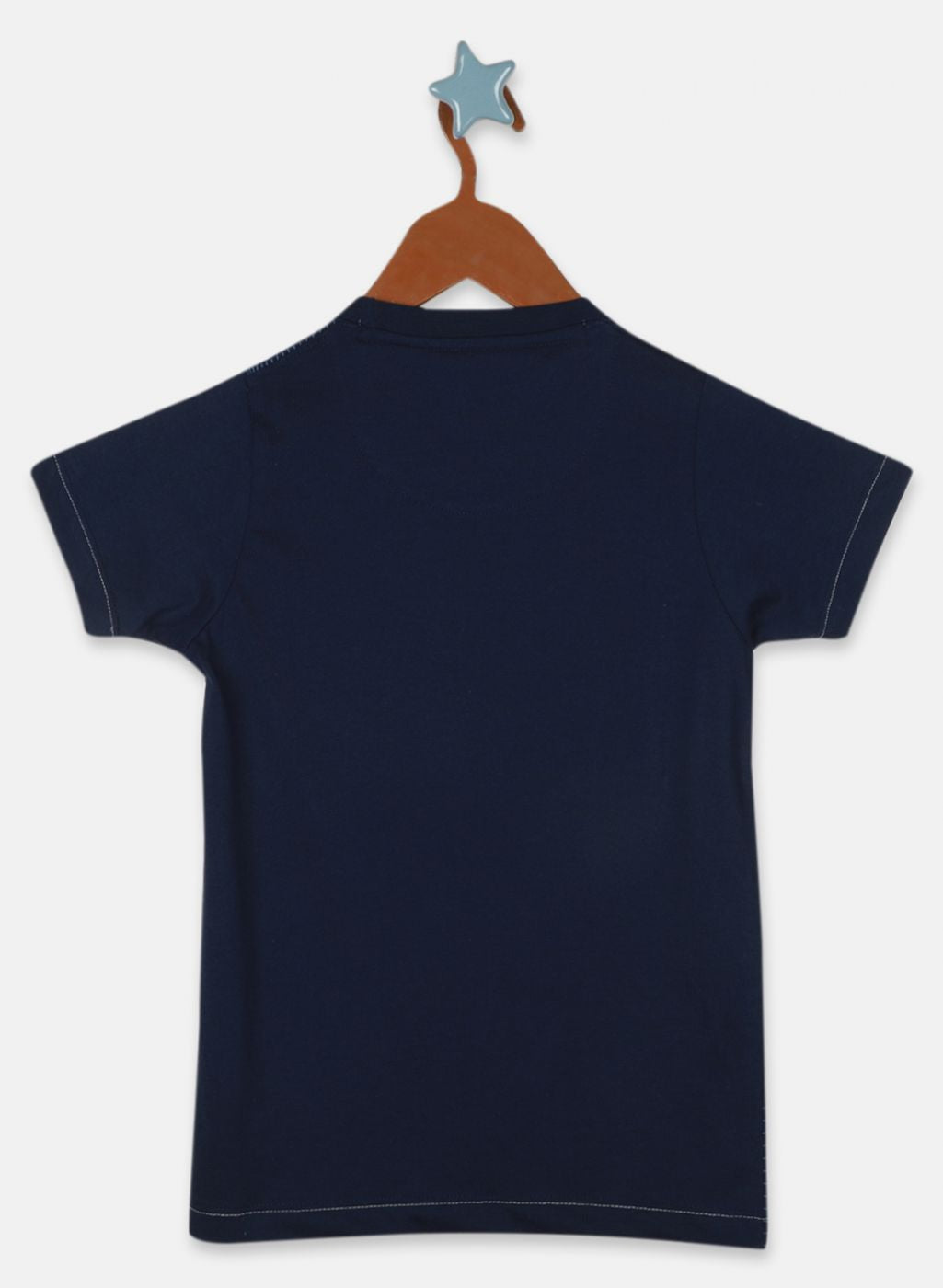 Boys NAvy Blue Printed T-Shirt