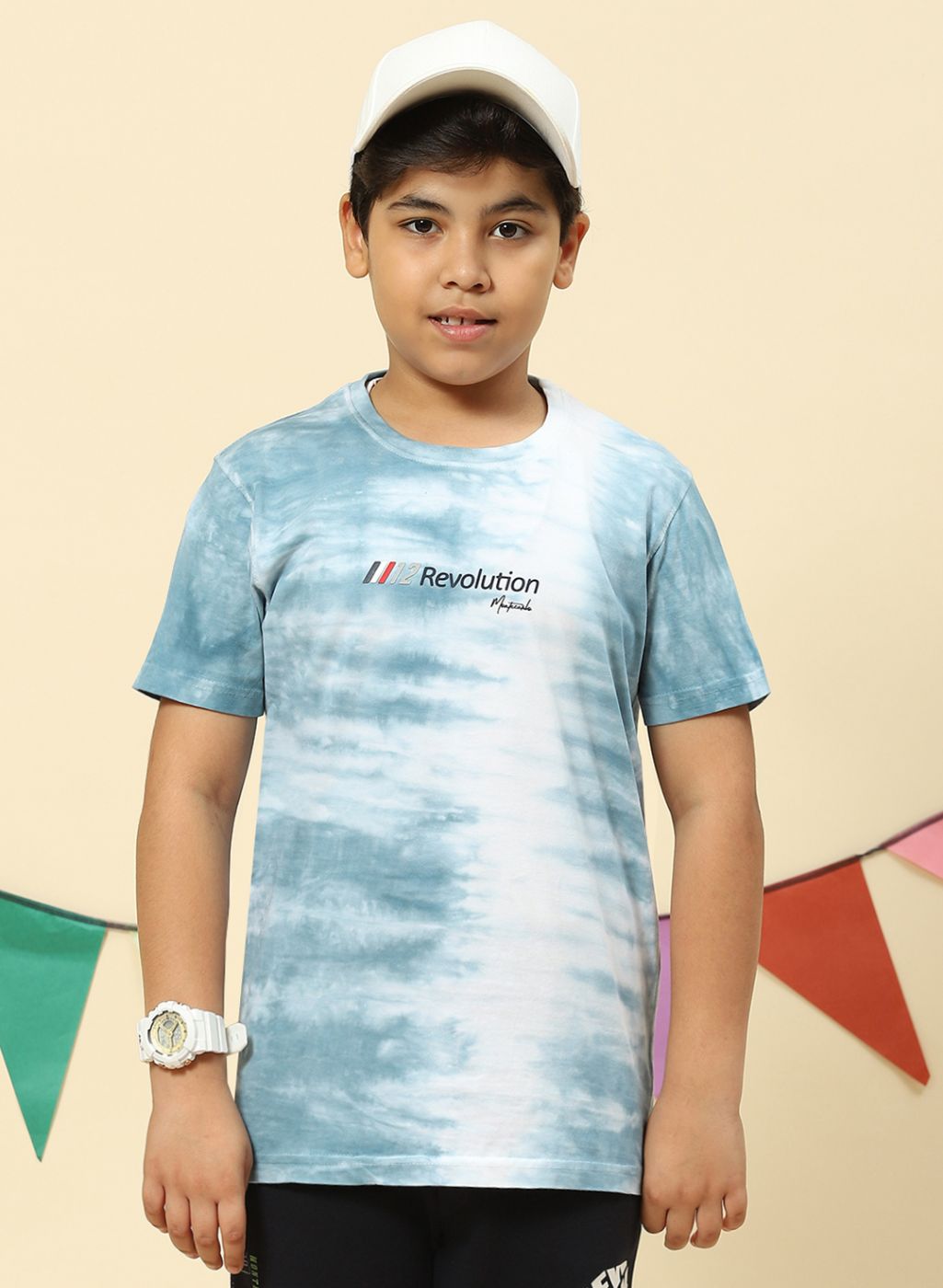 Boys Blue Heavy Wash T-Shirt