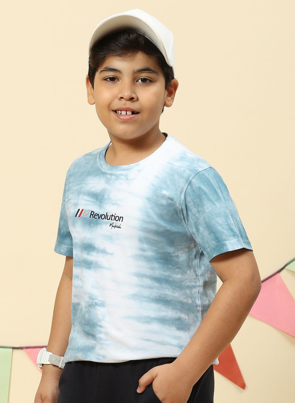Boys Blue Heavy Wash T-Shirt