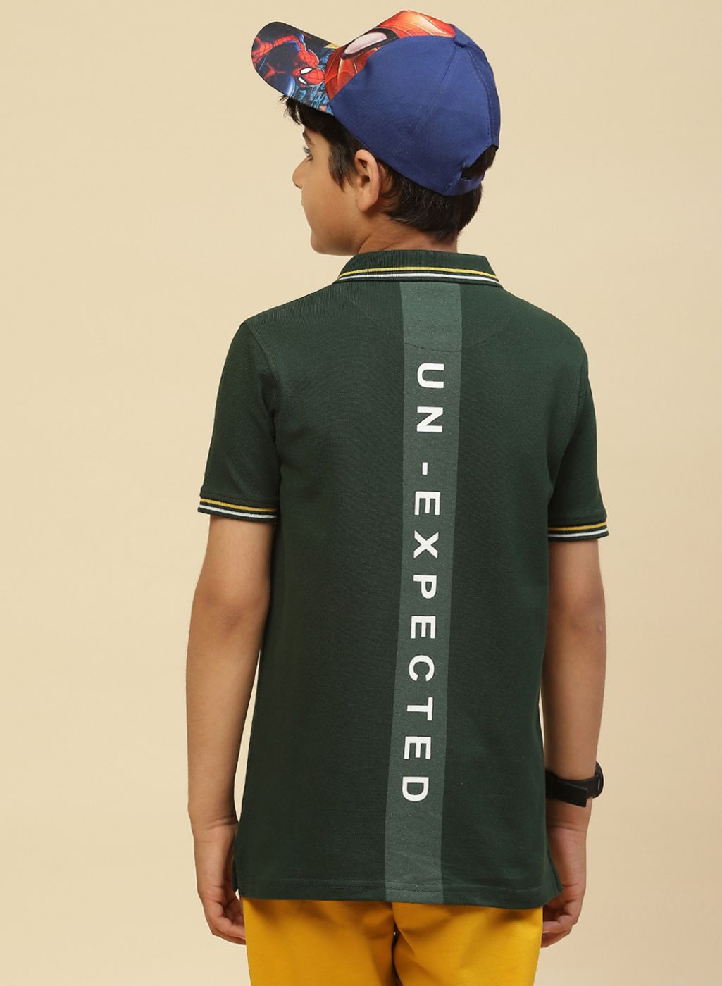 Boys Green Printed T-Shirt