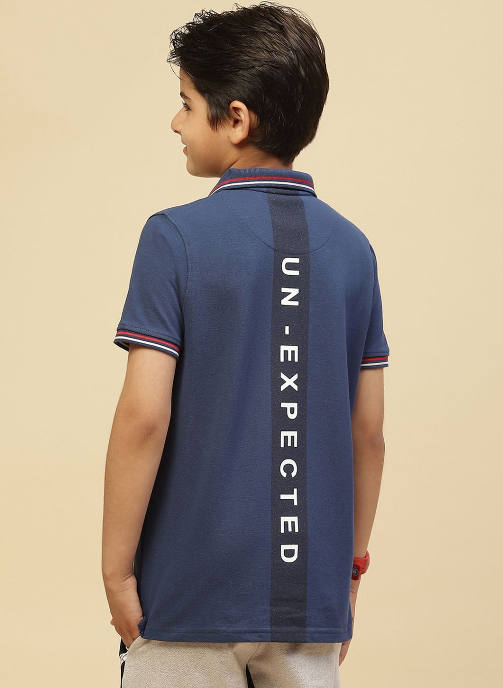 Boys Blue Printed T-Shirt