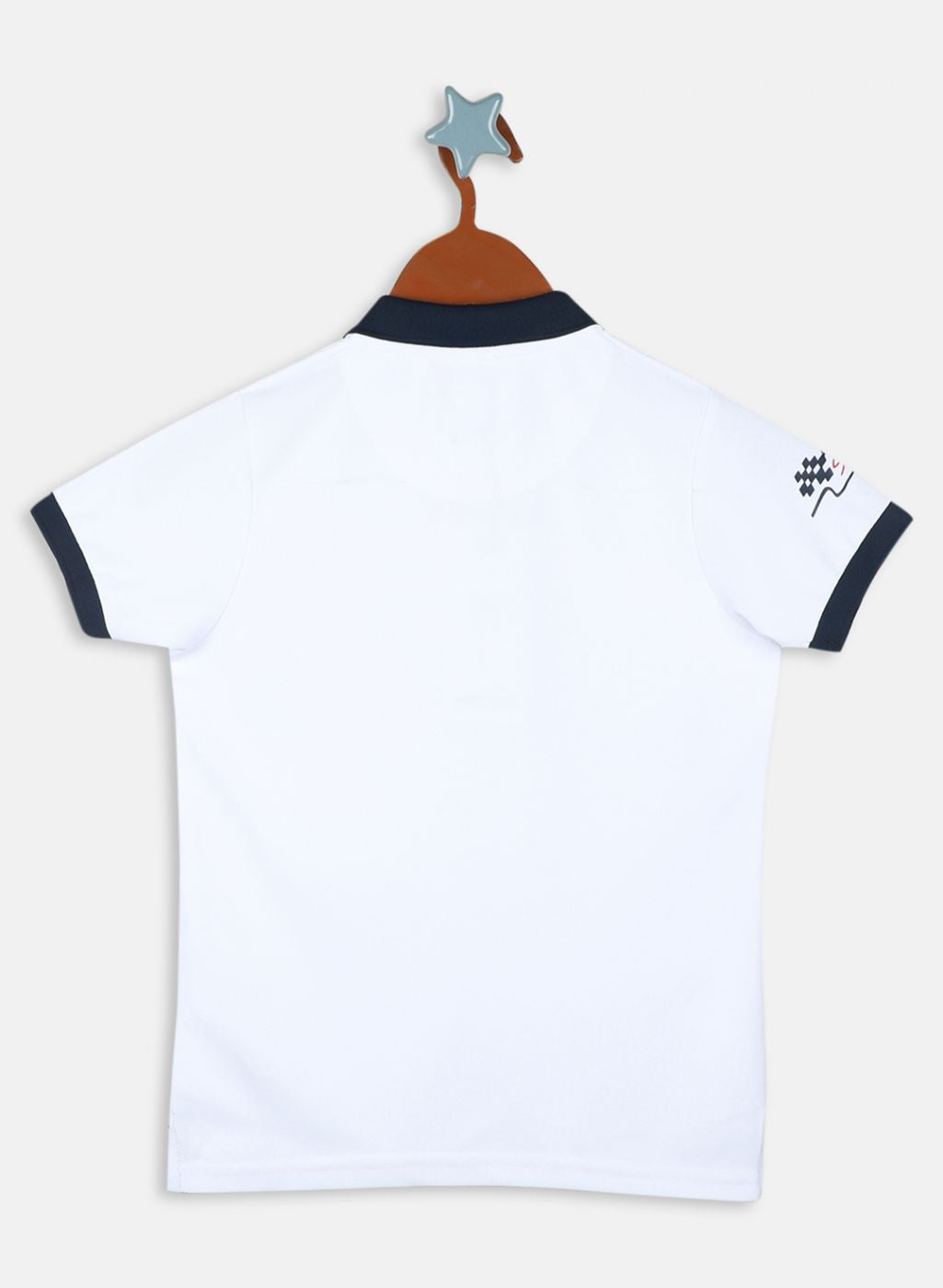 Boys White Printed T-Shirt