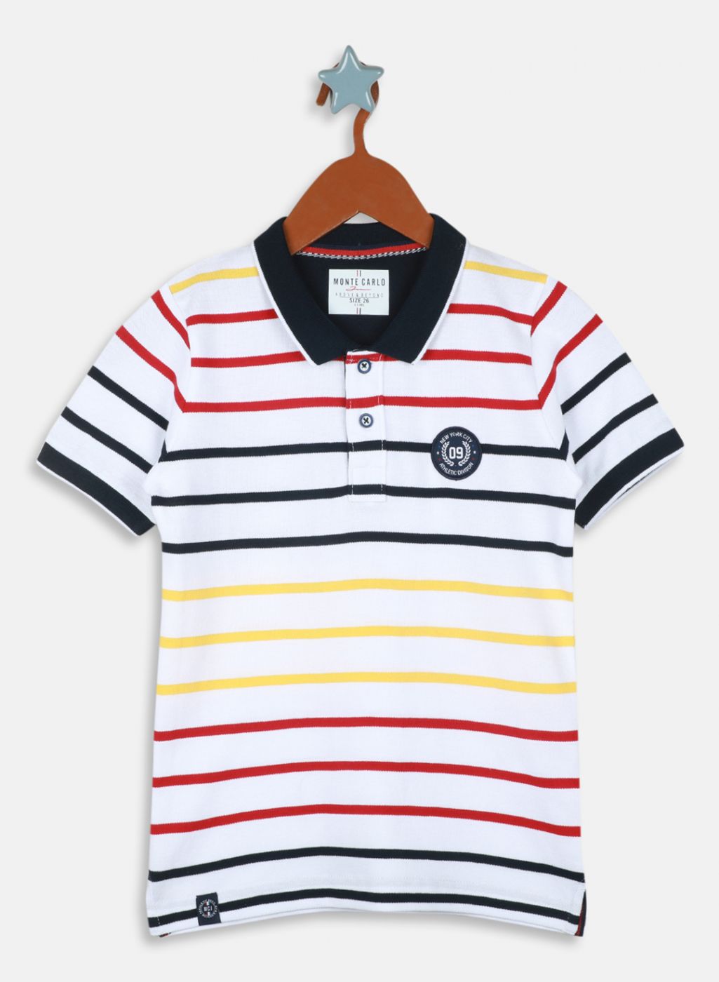 Boys White Printed T-Shirt