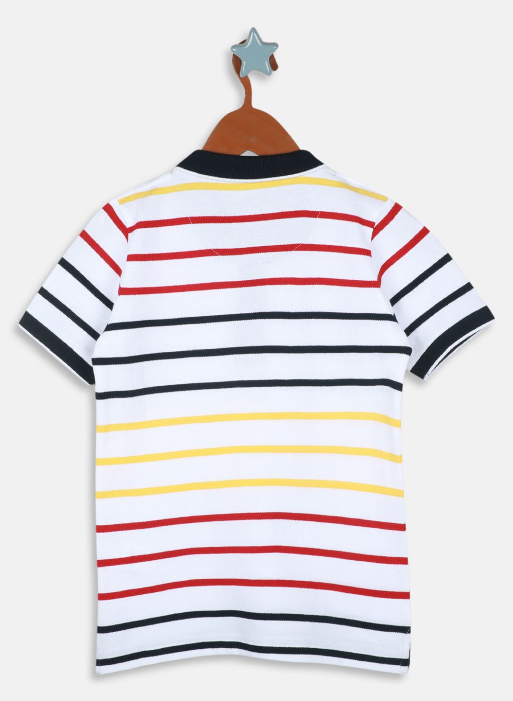 Boys White Printed T-Shirt