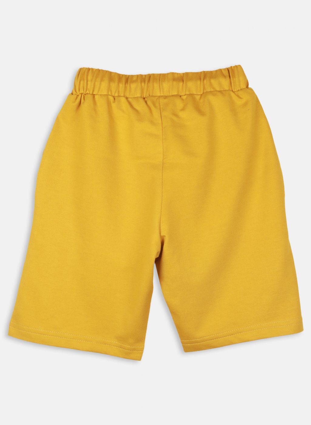 Boys Mustard Printed Bermuda