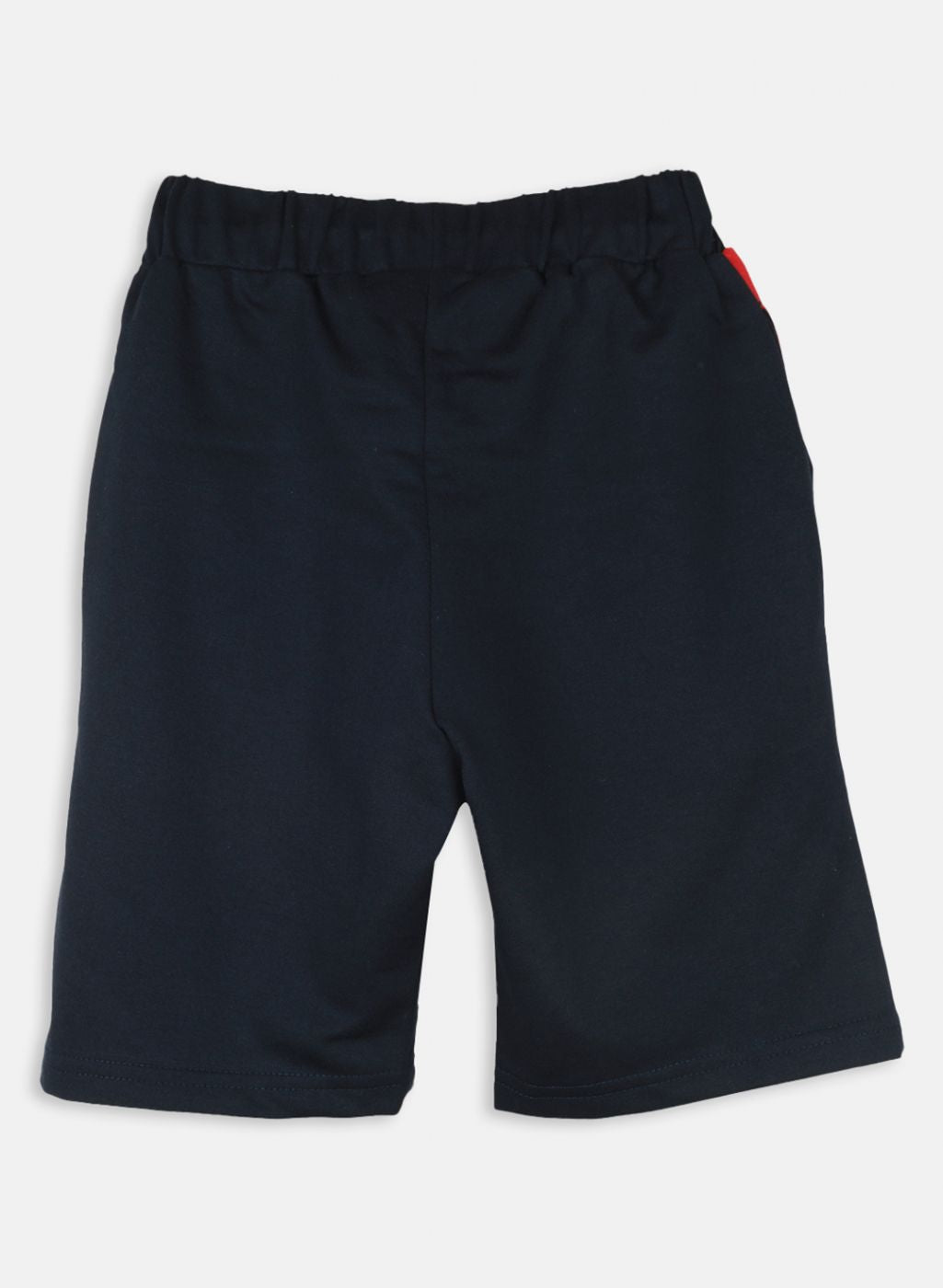 Boys NAvy Blue Printed Bermuda