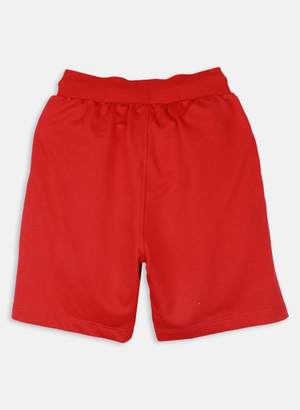 Boys Red Printed Bermuda