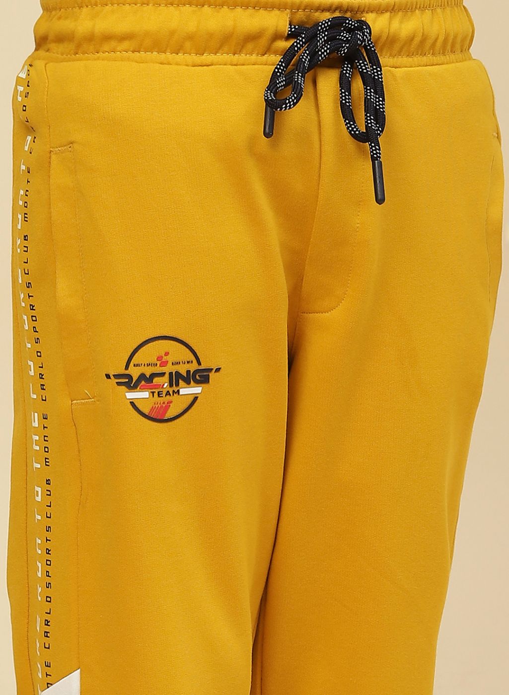 Boys Mustard Printed Capri