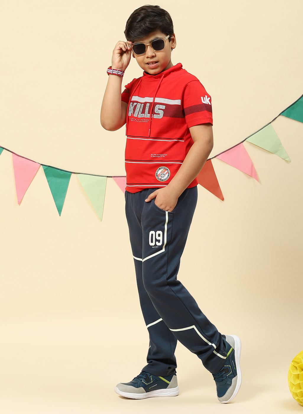 Boys Carbon Grey Regular Fit Lower