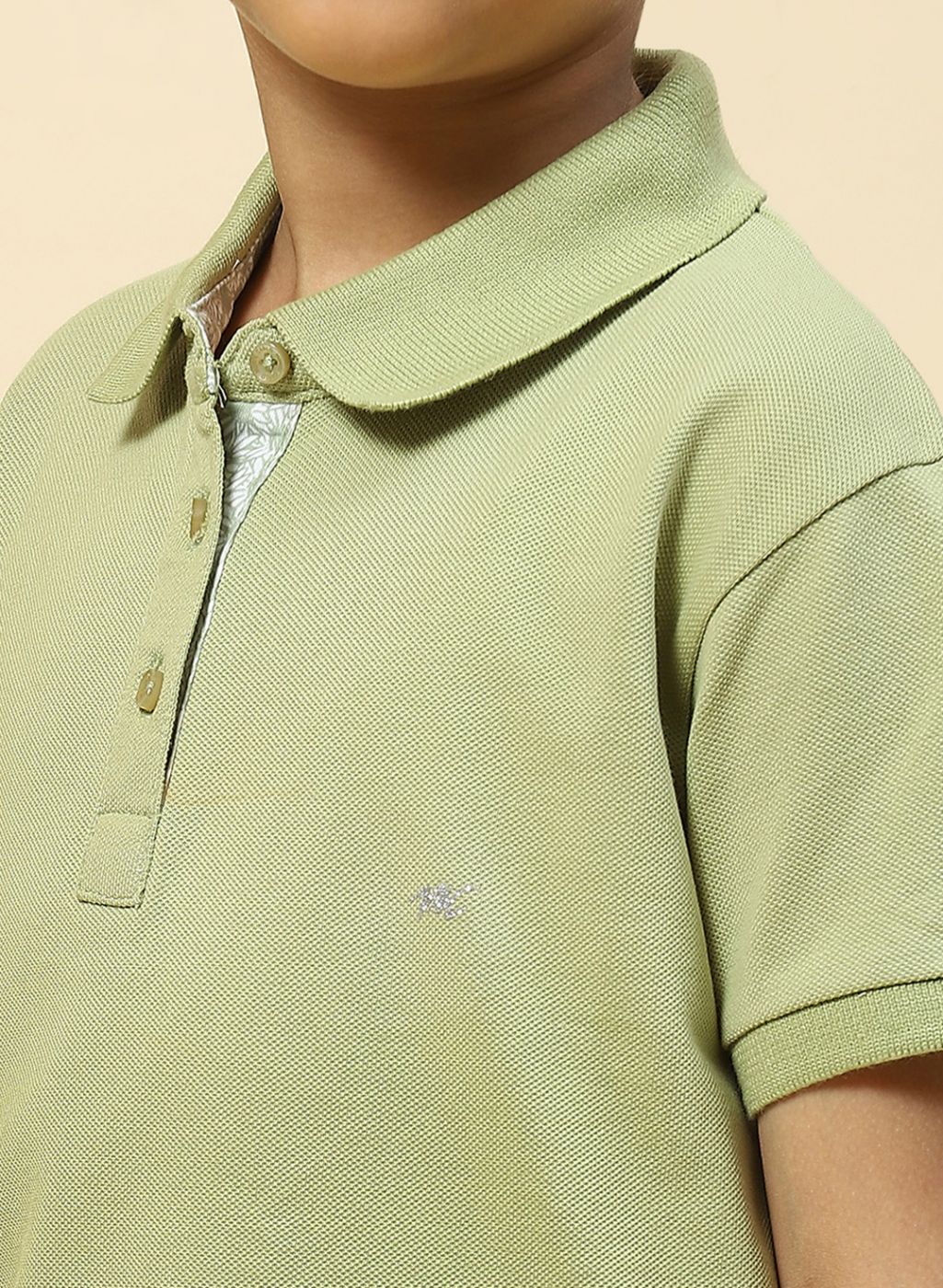 Girls Green Plain T-Shirt