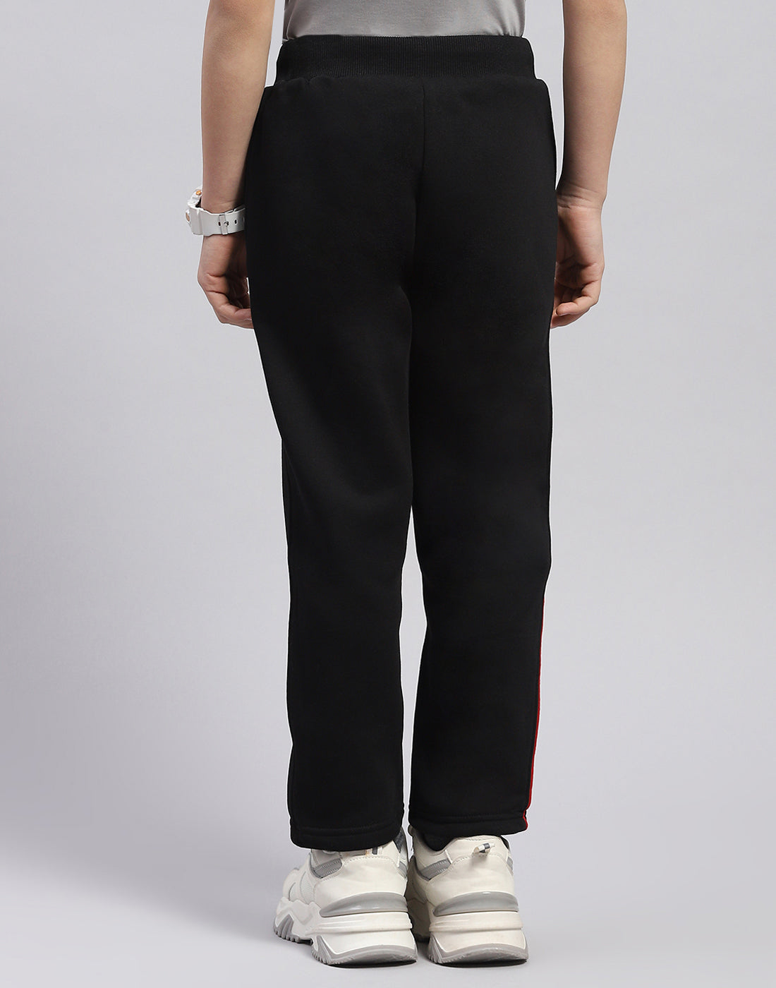 Boys Black Printed Regular Fit Lower