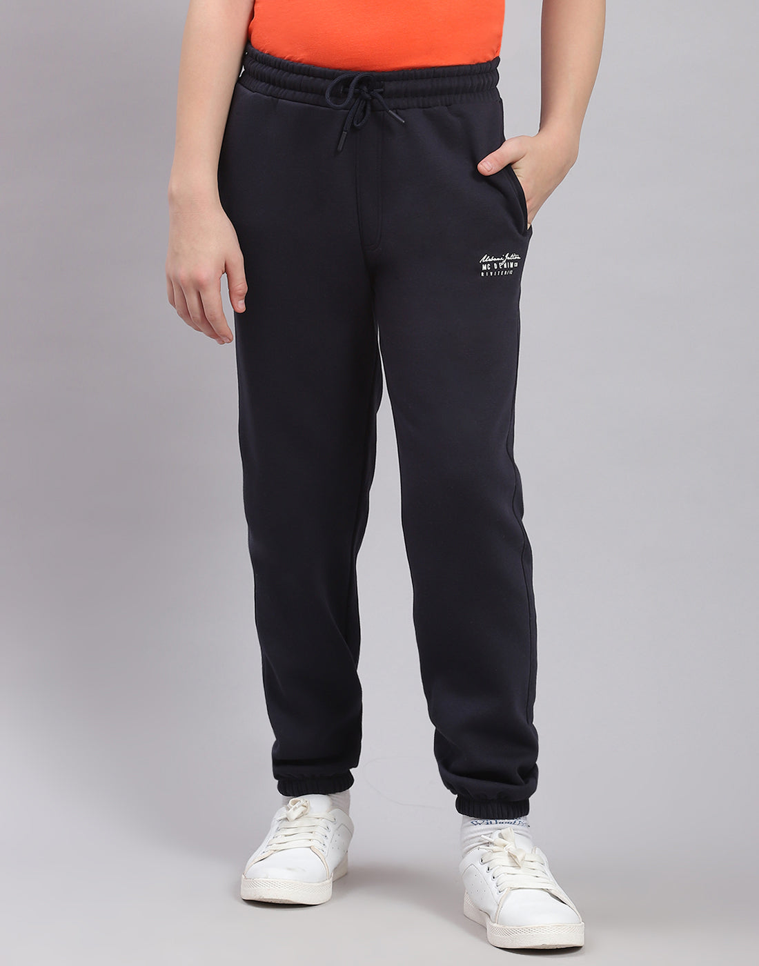 Boys Green Printed H Neck Full Sleeve Tracksuit