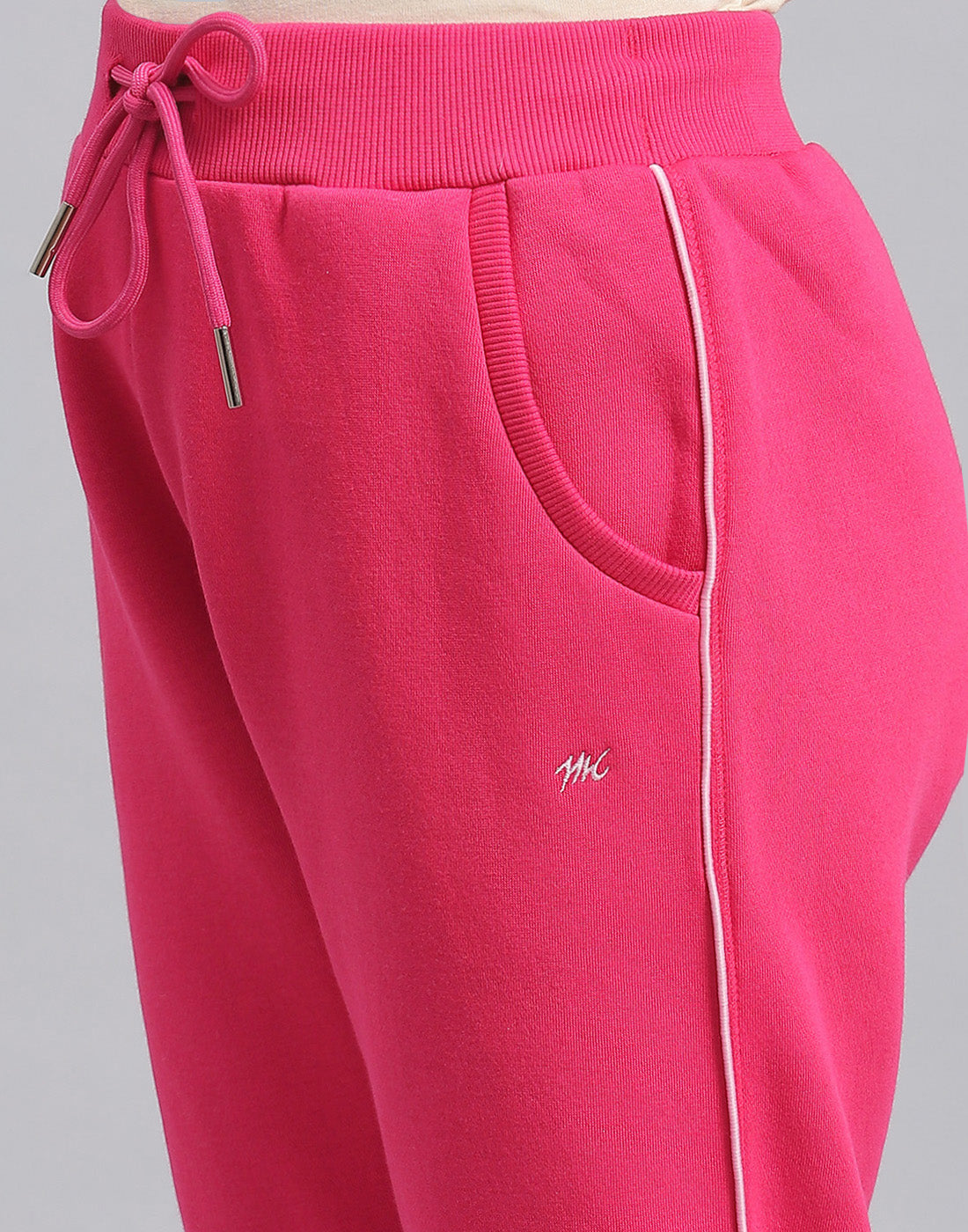 Girls Magenta Solid Regular Fit Lower