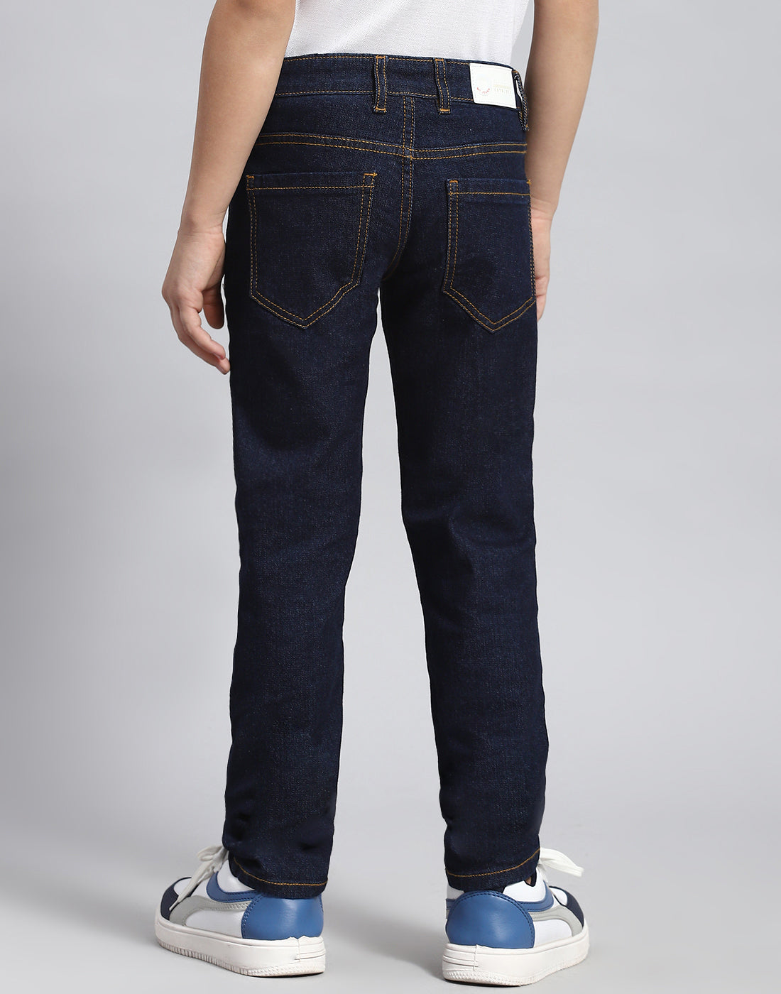 Boys Blue Light Wash Slim Fit Denim