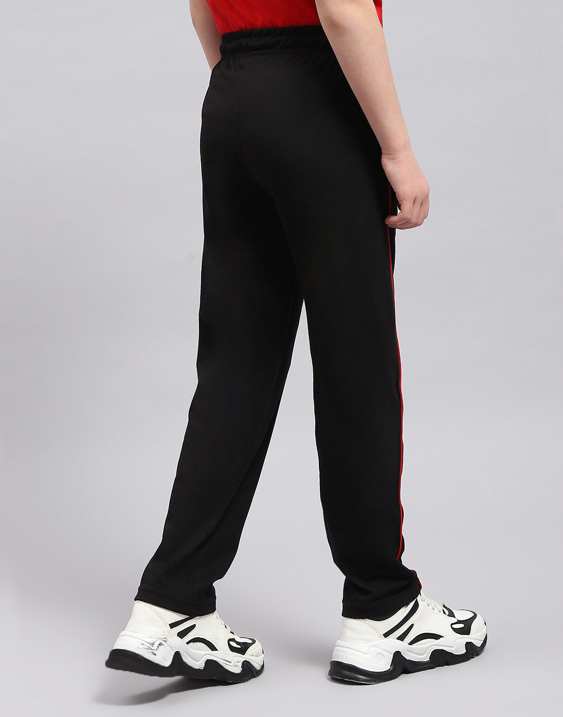 Boys Black Printed Regular Fit Lower