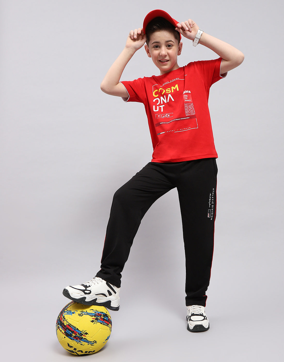 Boys Black Printed Regular Fit Lower