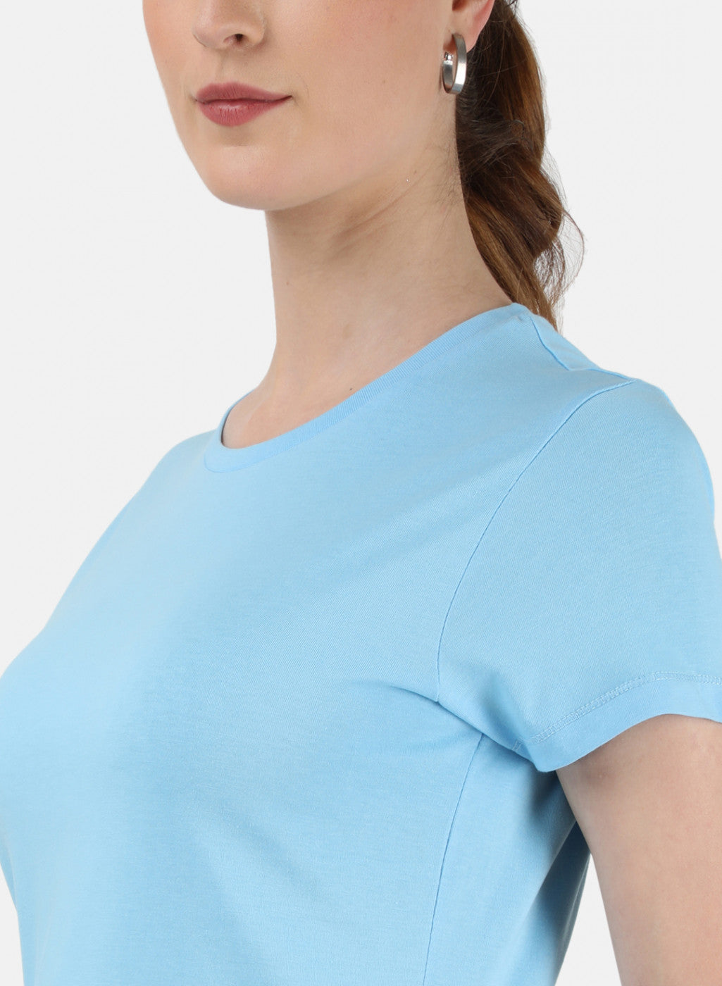 Womens Blue & Sea Green Plain Top 2Pc Set