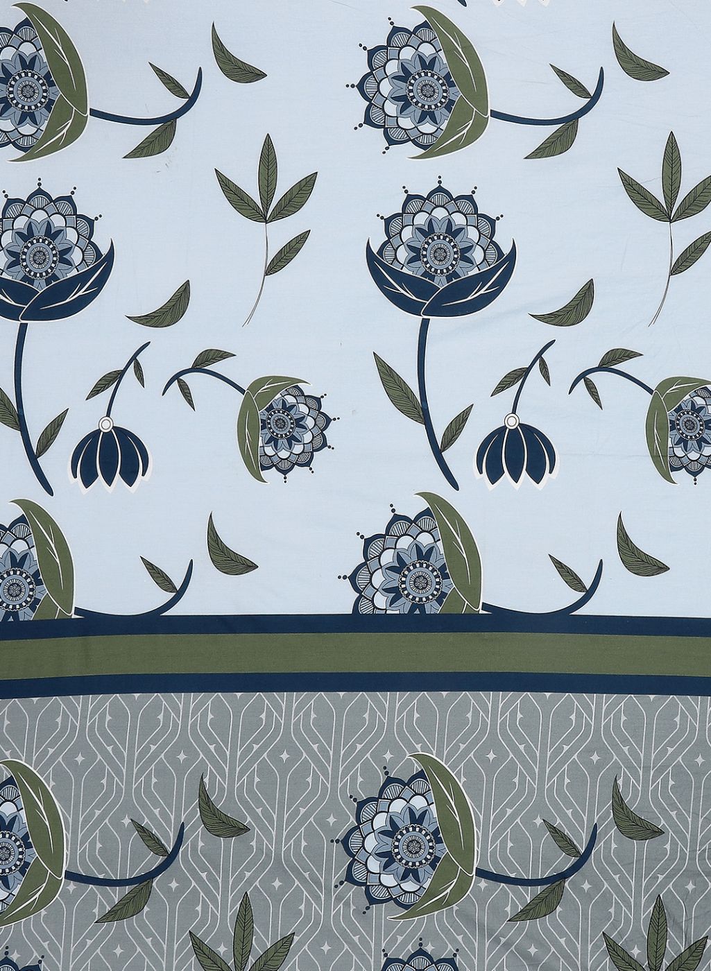 144TC Pure Cotton Single Bedsheet with 2 Pillow Covers