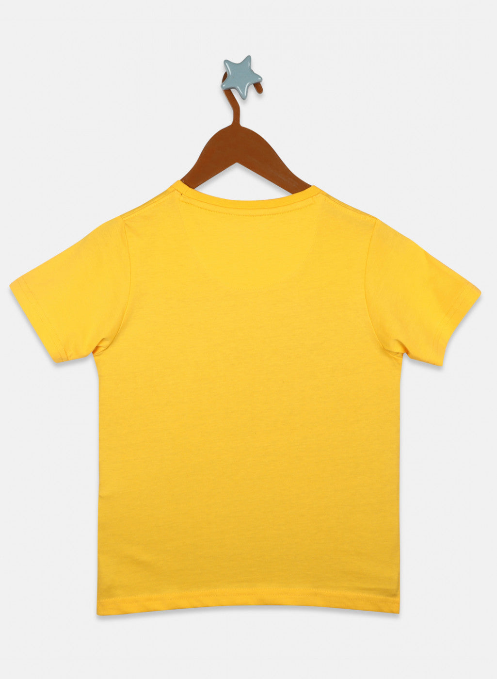 Boys Black & Mustard Printed T-Shirt