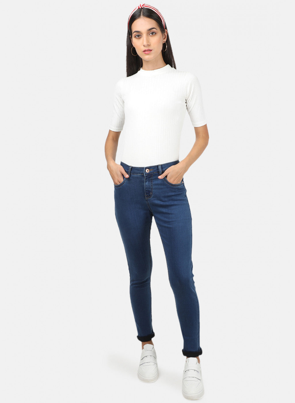 Womens Blue Slim Denim