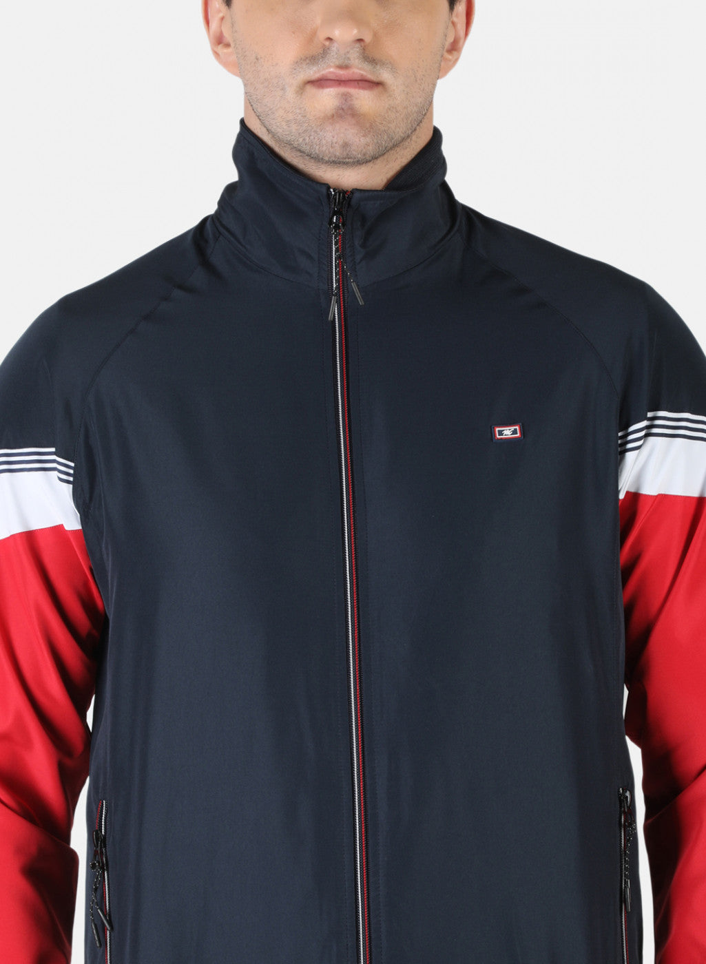 Men NAvy Blue Plain Tracksuit