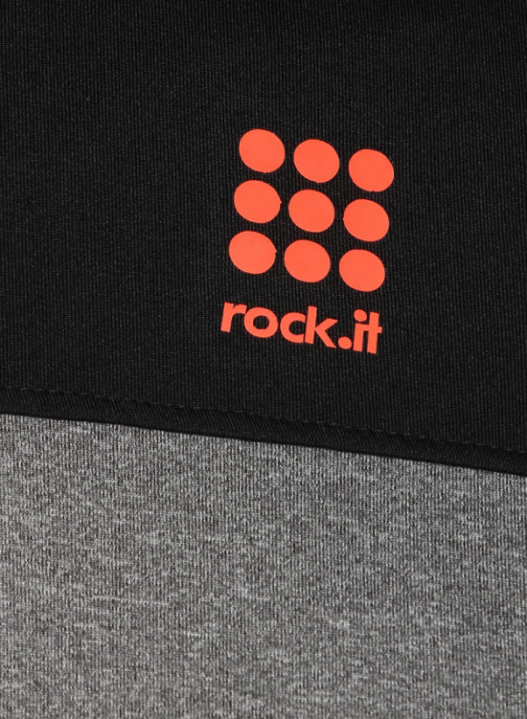 Rock.it Grey Black Round Neck Smart Fit T-Shirt