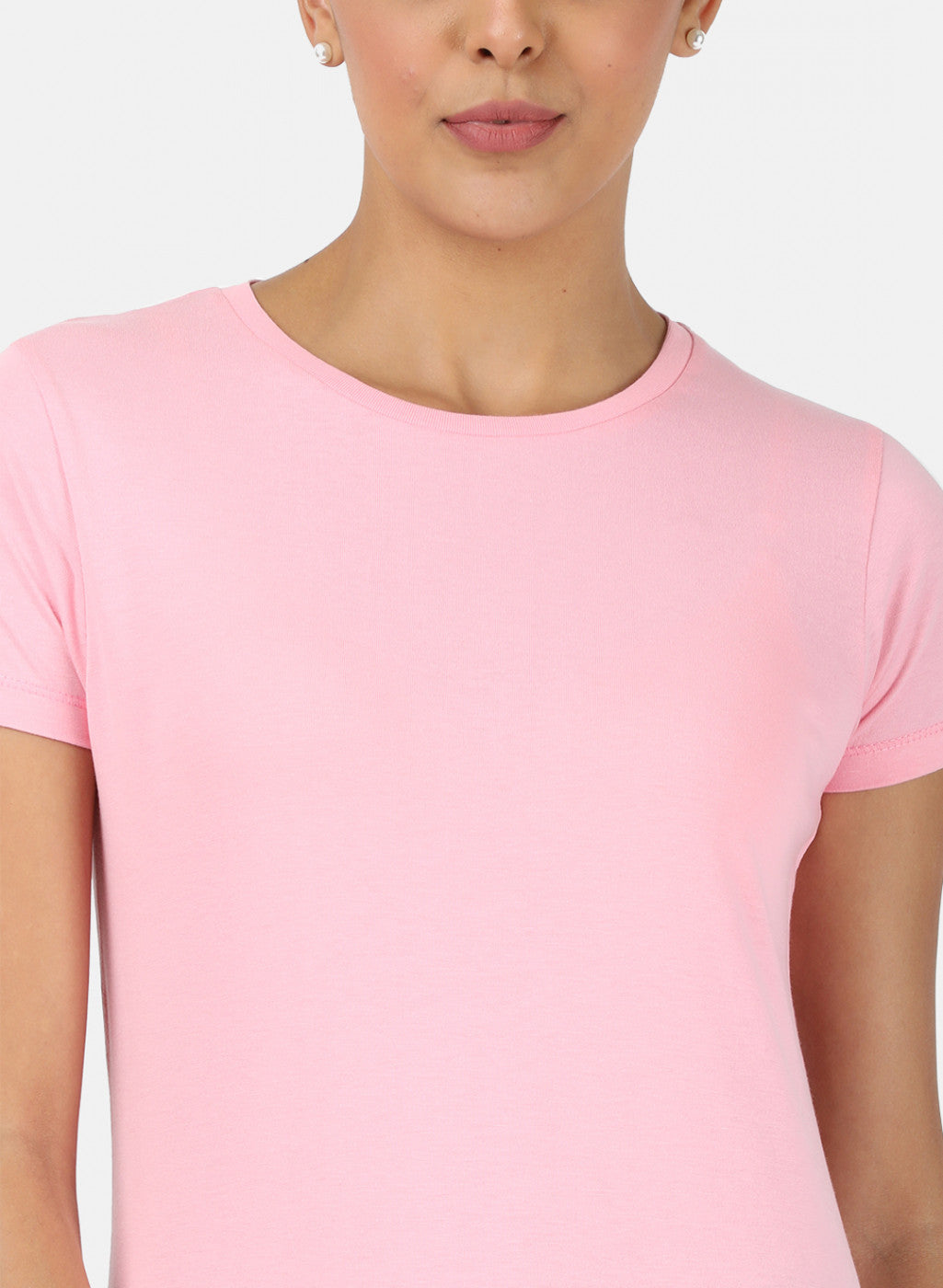Womens Pink & Sea Green Plain Top 2Pc Set