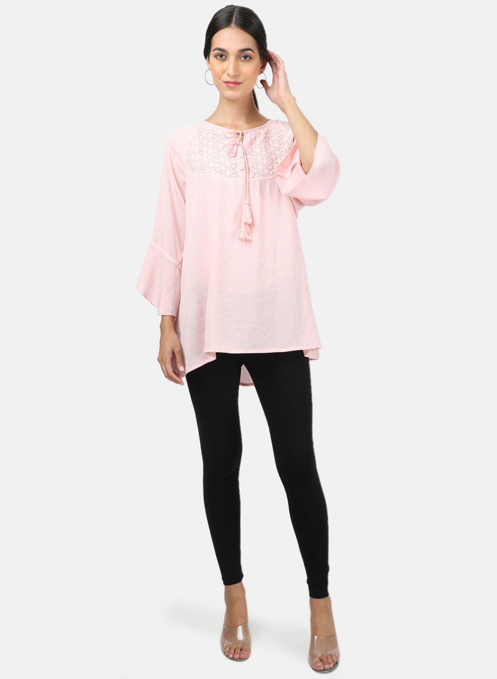 Womens Black Plain Legging